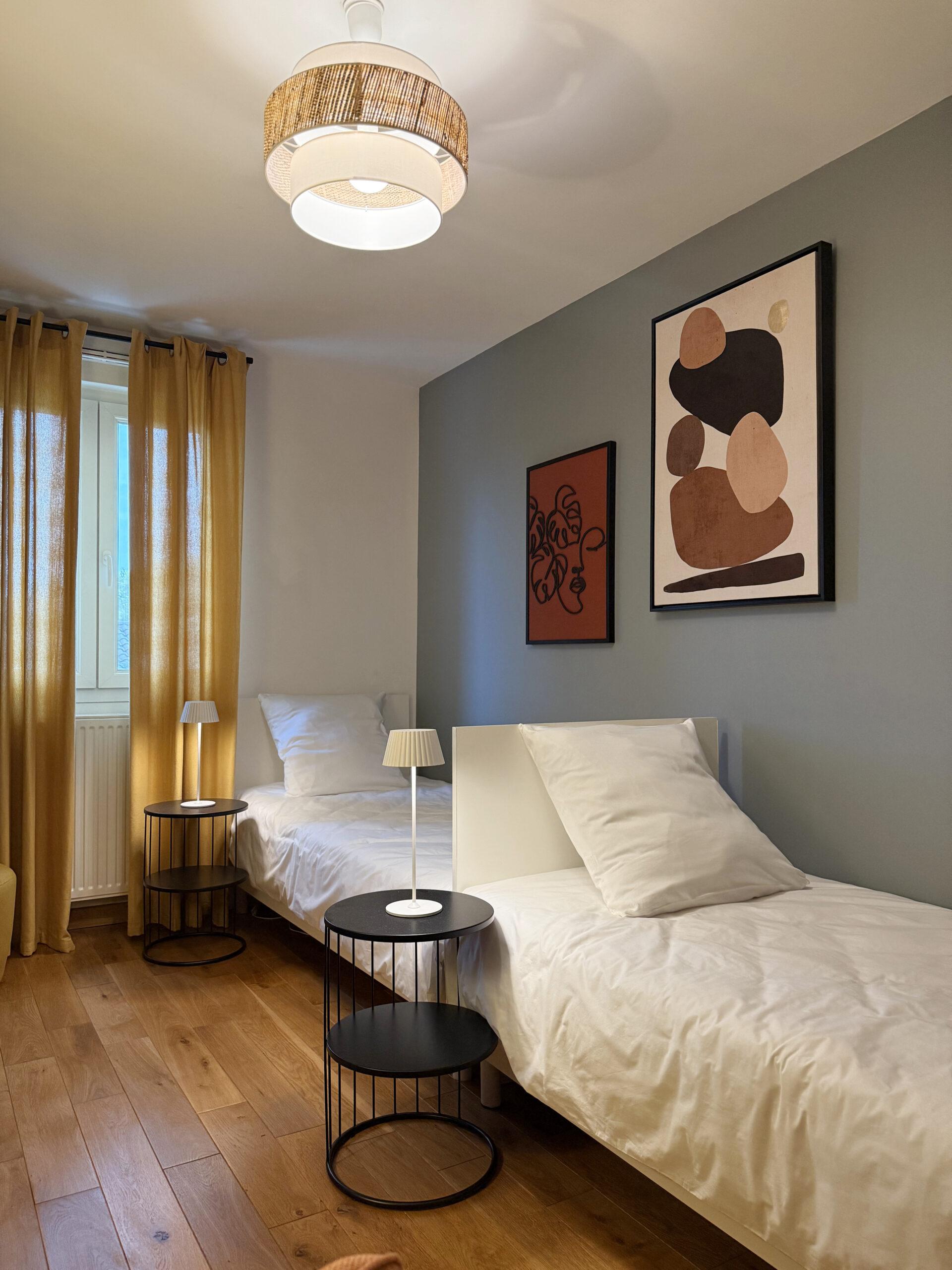 chambre jardin fleuris