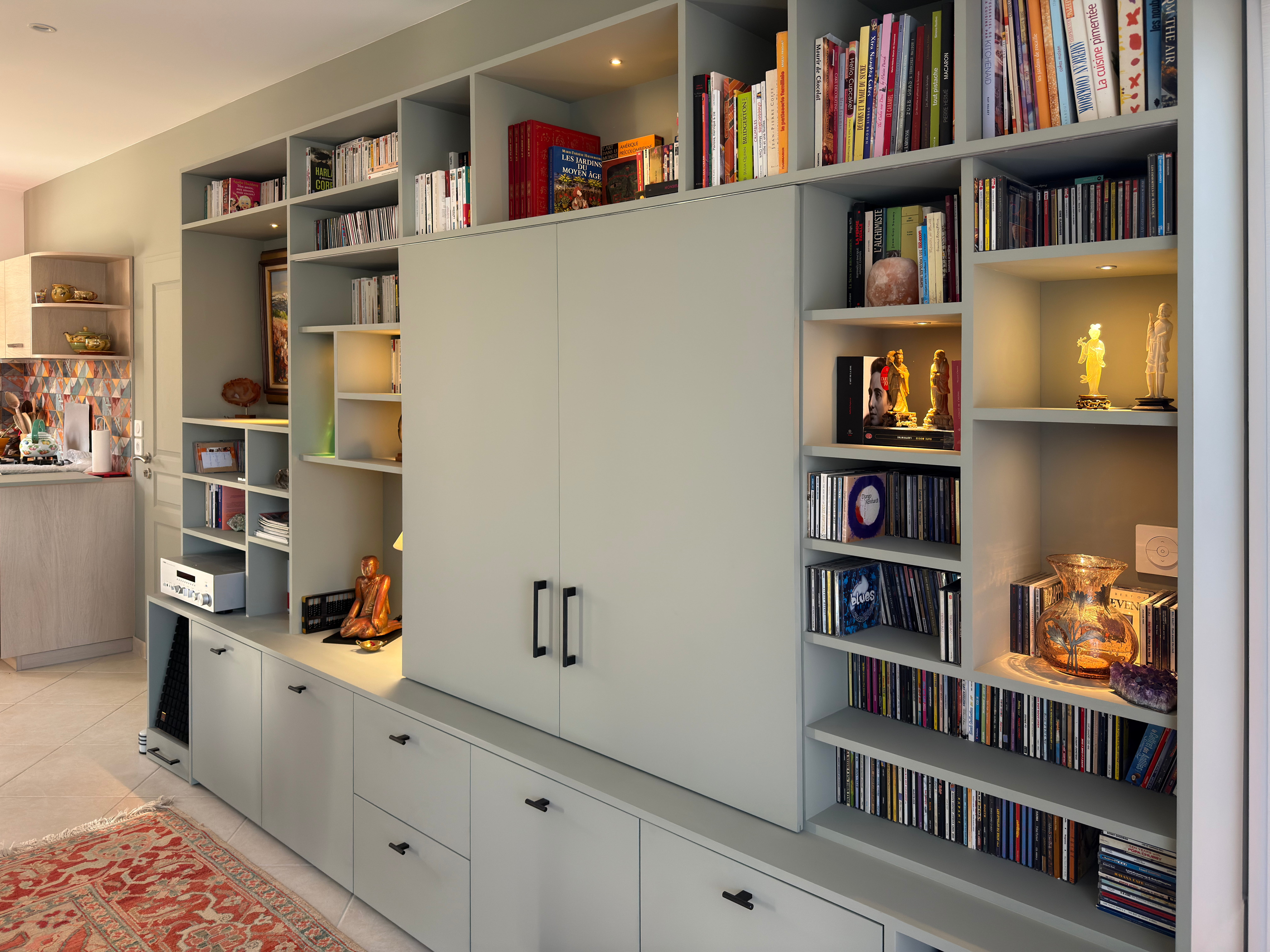 Meuble TV bibliothèque