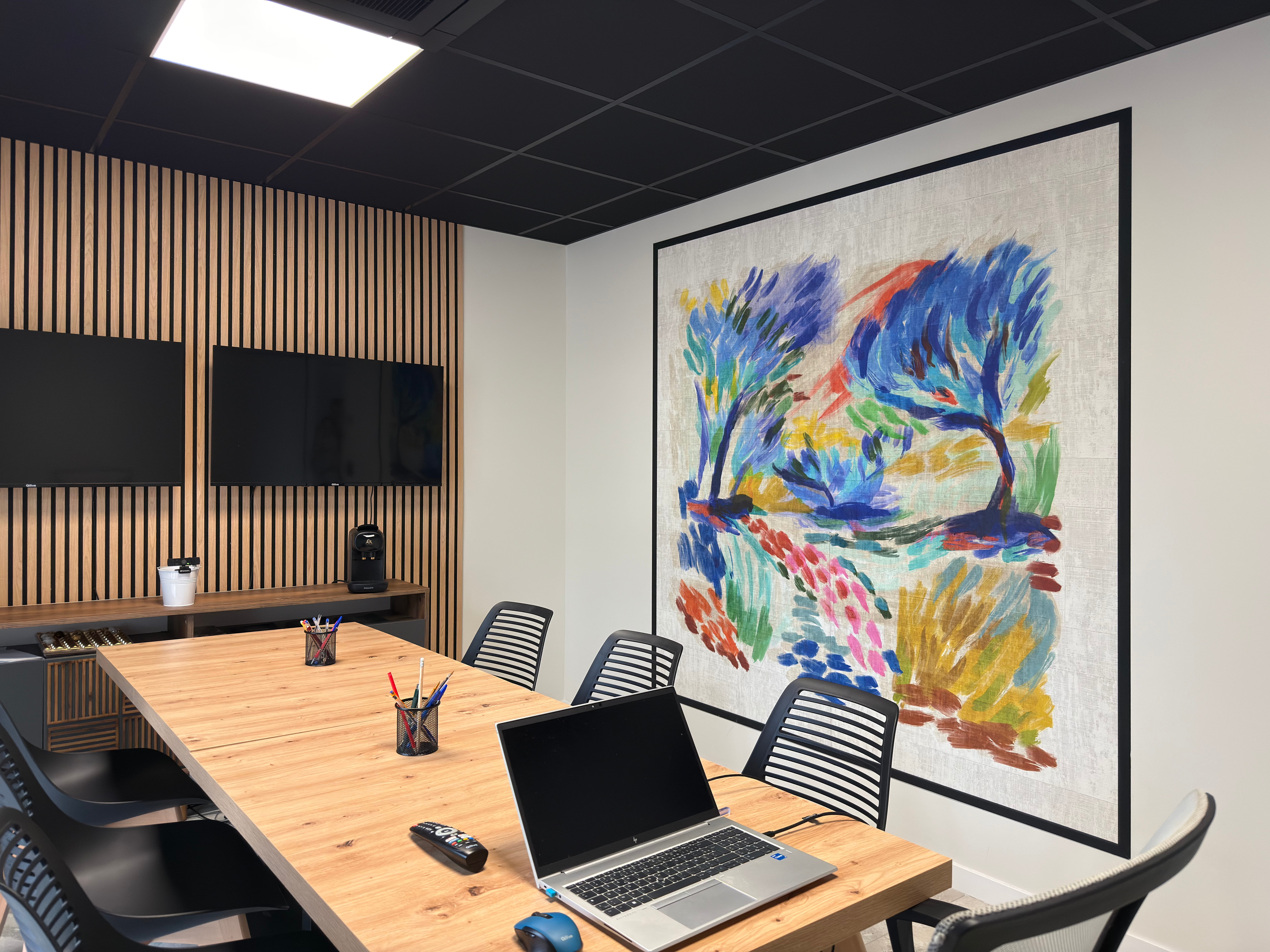 salle de conférence décoré